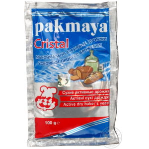 Сухие максимально активные дрожжи «Pakmaya» Cristal для напитков и выпечки